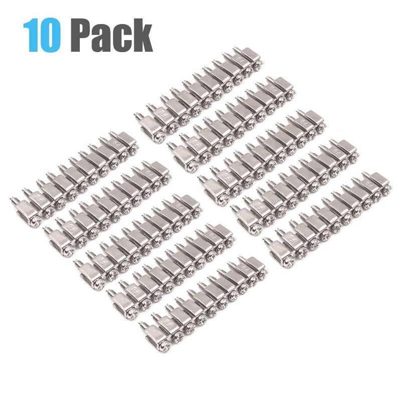 Erayco 10Pcs Fixed Bridge Jumper FBI-10-6 for DIN Rail Terminal Block, Insert-Pull Bridging Matching UK-2.5B UK5N Fixed Bridge Jumpers 10 Pole - Image 5